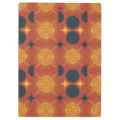 Porte-bloc Script de monogramme Boho Celestial Sun Moon (Dos)