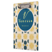 Porte-bloc Script de monogramme Boho Celestial Sun Moon (Gauche)