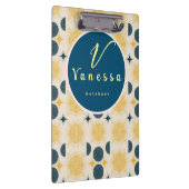 Porte-bloc Script de monogramme Boho Celestial Sun Moon (Swatch)