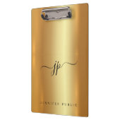 Porte-bloc Script personnalisé Texte élégant Monogramme Luxe (Gauche)