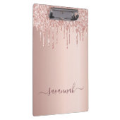 Porte-bloc Script rose de parties scintillant de rougeur or g (Swatch)