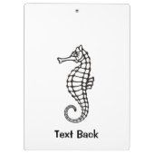 Porte-bloc Seahorse Black (Dos)
