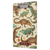 Porte-bloc Seamlees d'alligator vintages (Gauche)