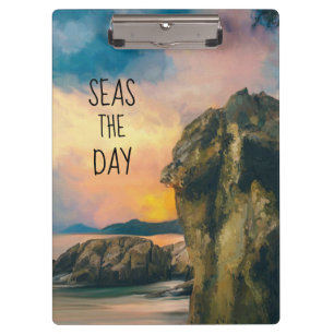 Porte-bloc Seas the Day Inspirational Quote Porte - bloc