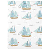 Porte-bloc Seatime été Cute yachts avec voile (Dos)