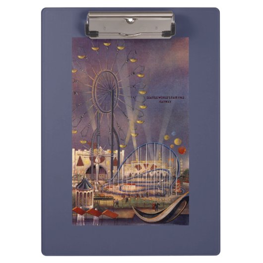 Porte-bloc Seattle, affiche de l'Exposition universelle (Devant)