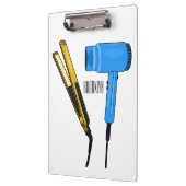 Porte-bloc Sèche-cheveux & lisseuse-cheveux illustration (Gauche)