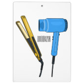 Porte-bloc Sèche-cheveux & lisseuse-cheveux illustration (Dos)