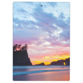 Porte-bloc Second Beach au coucher du soleil, Washington (Dos)