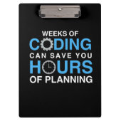 Porte-bloc Semaines De Programmation Du Codage (Devant)