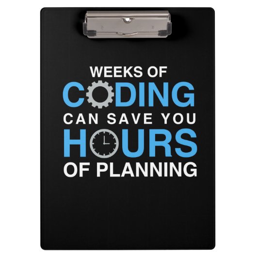 Porte-bloc Semaines De Programmation Du Codage (Devant)