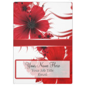 Porte-bloc Sentir rouge avec Porte - bloc de ruban (Dos)