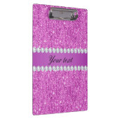 Porte-bloc Séquins et diamants chics violets (Swatch)