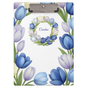 Porte-bloc Sérénité en Fleur Pastel Tulip Floral Maison Décor
