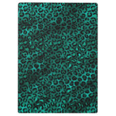Porte-bloc Série Teal et Gold Leopard Design 5 (Dos)