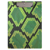 Porte-bloc Serpent noir et vert (Devant)