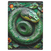 Porte-bloc Serpent vert (Dos)