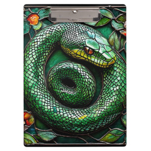 Porte-bloc Serpent vert