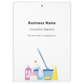 Porte-bloc Service de nettoyage Entreprises de ménage (Dos)