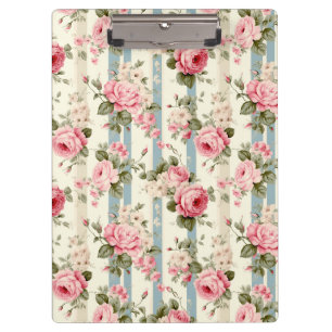 Porte-bloc Shabby Chic Roses Vintages