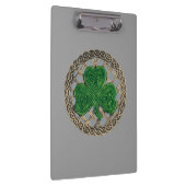 Porte-bloc Shamrock gris sur Celtic Knots Porte - bloc (Swatch)