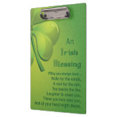 Porte-bloc Shamrock vert d'Irlande Blessings (Gauche)