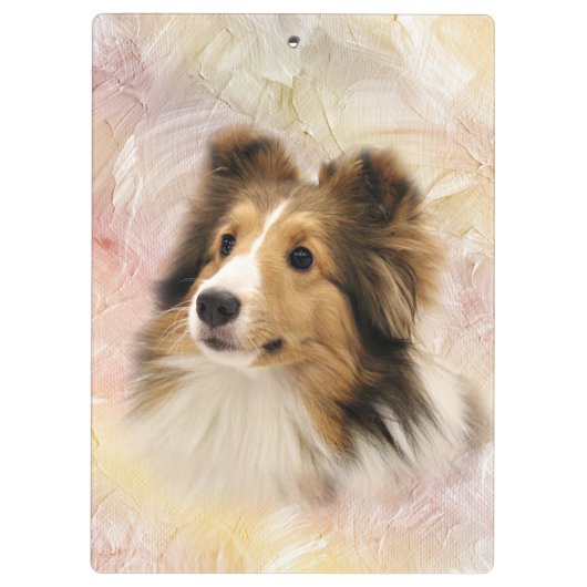 Porte-bloc Sheltie font face (Dos)