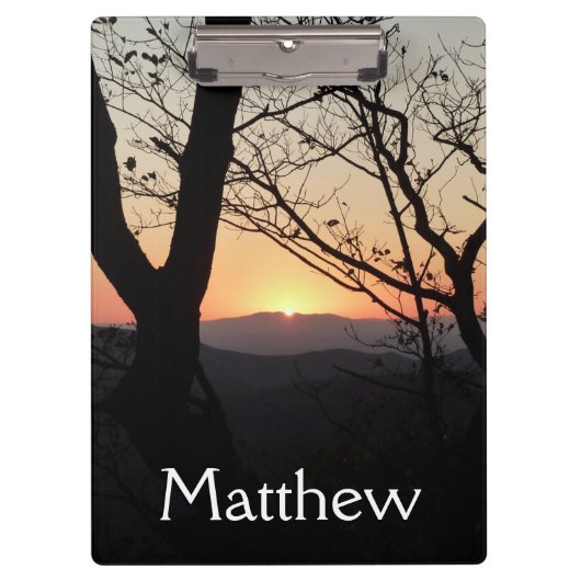 Porte-bloc Shenandoah Sunset National Park Paysage (Devant)