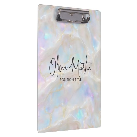 Porte-bloc Shimmer Opal Iridescent Background (Swatch)