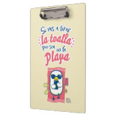Porte-bloc │Si vas a tirar la toalla (Gauche)