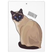 Porte-bloc Siamese cat cartoon (Dos)
