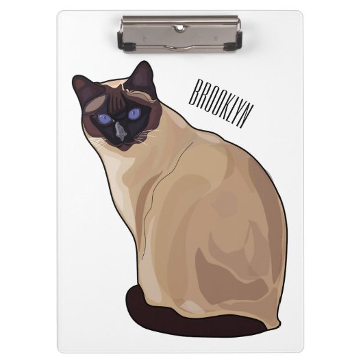 Porte-bloc Siamese cat cartoon (Devant)