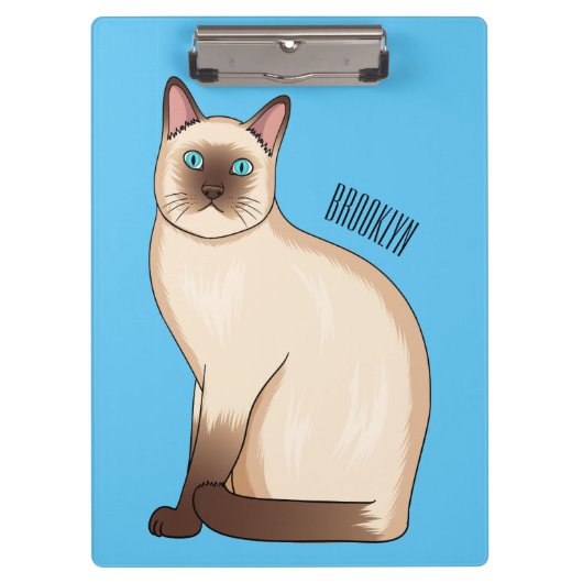 Porte-bloc Siamese cat cartoon (Devant)