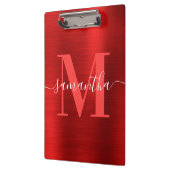Porte-bloc Signature Monogram Red Shimmer Foil (Gauche)