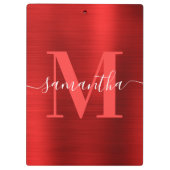 Porte-bloc Signature Monogram Red Shimmer Foil (Dos)