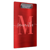 Porte-bloc Signature Monogram Red Shimmer Foil (Swatch)