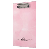 Porte-bloc Signature personnalisée Pink Acrylique (Gauche)