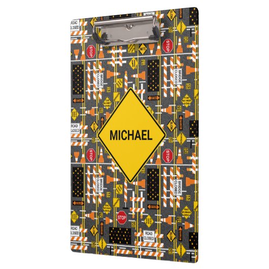 Porte-bloc Signes de construction routière (Gauche)