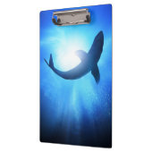 Porte-bloc Silhouette de requin d'océan profond (Gauche)