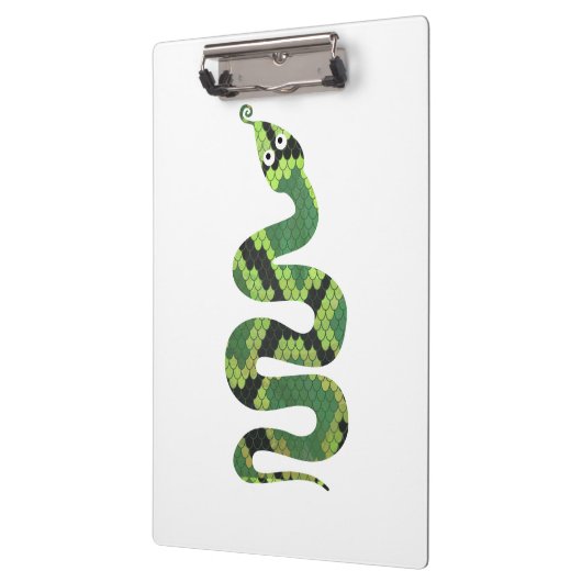 Porte-bloc Silhouette d'impression en noir et vert serpent (Gauche)