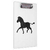 Porte-bloc Silhouette d'impression noir et gris Zebra (Swatch)
