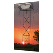 Porte-bloc Silhouette du coucher de soleil des lignes d'alime (Gauche)