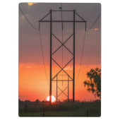 Porte-bloc Silhouette du coucher de soleil des lignes d'alime (Dos)