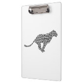 Porte-bloc Silhouette gris léopard et gris clair (Gauche)