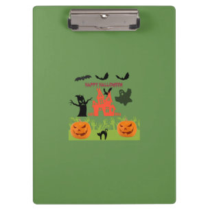 Porte-bloc Silhouette hantée d'Halloween effrayante Forêt som