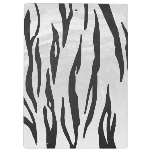 Porte-bloc Silhouette Tiger noir et blanc (Dos)