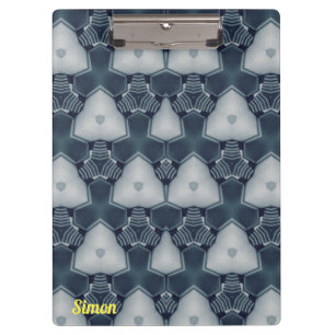 Porte-bloc SIMON ~ Muet gris et blanc design original