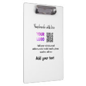 Porte-bloc Simple code QR minimal ajouter un logo nom de code (Swatch)