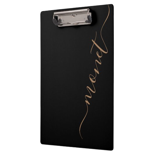 Porte-bloc Simple Manuscrit Script Name Personalized (Gauche)