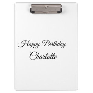Porte-bloc SIMPLE MINIMAL.CUTIE AJOUTER NOM BÉBÉ joyeux anniv
